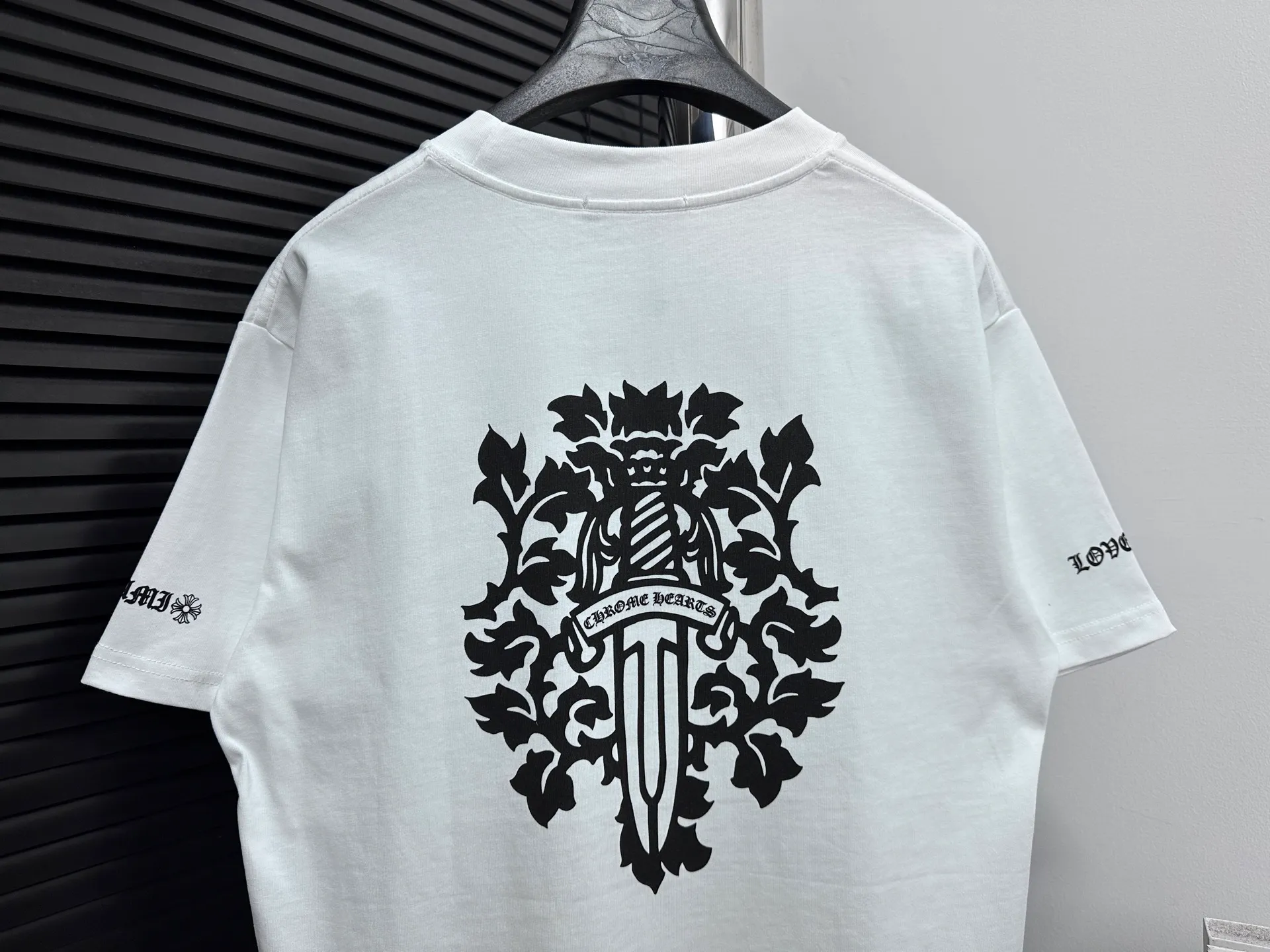 🅿️170 [Chrome heart*] Chrome heart 25ss early spring new short-sleeved T-shirt ·280g 100% cotton double yarn jersey fabric ·Special thickened 32 pieces of double-strand 1x1 thread in the same cylinder custom dyeing ·Double-needle stitching and cross-stitching technology ·Original main mark washed tag Color: Black White Size: S-XL